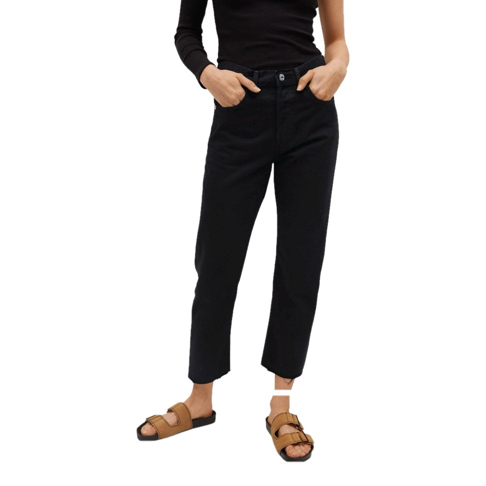 Mango Denim Havana Straight Leg Black Wash 4